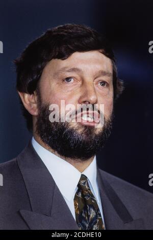 David Blunkett Abgeordneter auf der Plattform während der Labour Party Konferenz in Brighton. 27. September 1993. Foto: Neil Turner Stockfoto