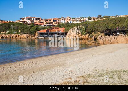 Italien, Sardinien, Costa Smeralda, Porto Cervo, Strand in Marina Sardo Stockfoto