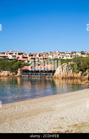 Italien, Sardinien, Costa Smeralda, Porto Cervo, Strand in Marina Sardo Stockfoto