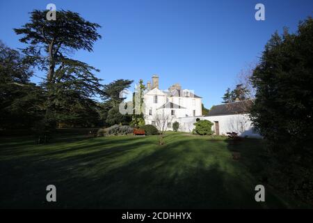 Rozelle Park Ayr, Ayrshire, Schottland, Großbritannien. Der Park gehört dem South Ayrshire Council. Blick auf das Herrenhaus, jetzt eine Kunstgalerie Rozelle Park, Ayr Stockfoto