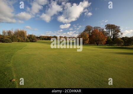 Ayr, Schottland, 29. Oktober 2019 Belleisle Park, Herbstlicht auf dem Golfplatz Credit : Alister Firth Stockfoto