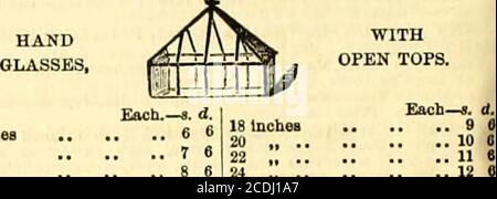 . Die Gärtnerchronik und landwirtschaftliche gazette . .. ..1012 Zoll Durchmesser .. .. 2s. 6d.Hyazinth Diehes soll eine Reihe von Roots enthalten, die in Moos, Inytoad des allgemeinen Hyazinth LACTOMETERS, für die Prüfung der Milchqualität, enthalten sind. E. ?OICK TÜCHER, mit Polen und Riemenscheiben vollständig.ADRESSE BEN,TAMIN EDGINGTON (nur), J. 2, Duke Street. London Bridge, S.E, BOGENSCHÜTZEN FRIGO DOMO,-i ilsed by her Majesty the Queen, the Duko of &gt; 12 inchesNorthumberland for Syon House, His Grace the Duke of 14^,«Devonshire for Chiswick Garaer.A, Professor Llndley for the ,   Horticultur Stockfoto