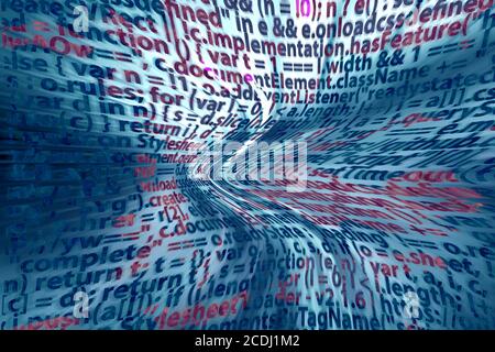 Abstrakter Hintergrund des Computercodes Stockfoto
