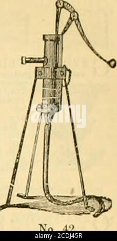 . Die Gärtnerchronik und landwirtschaftliche gazette . AN IHRE MAJESTÄT. HYDRAULIKTECHNIKER, 8, CRESCENT, CRIPPLEGATE, LONDON, E.C. J. W. UND SONS WAREN KÖNNEN VOM HANDEL IM ALLGEMEINEN ZU DEN FOLGENDEN PREISEN ERHALTEN WERDEN :. Nr. 4; 35. WARNERS PATENT CAST-IRONLIPT PUMPEN 2h Zoll Durchmesser. £1 8 6 . 2 1 0 . 2 G 0 • 2 14 0 SHORT-BARREL DITO, FÜR SPÜLBECKEN, PFLANZENHÄUSER U. S. Nr. 37.- 2 Zoll Durchmesser .. £1 1 0 Dito, mit 15 Fuß IJ-Zoll-Saugrohr, £2. Stockfoto