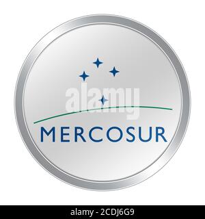 Mercado Común del Mercosur Symbol logo Stockfoto