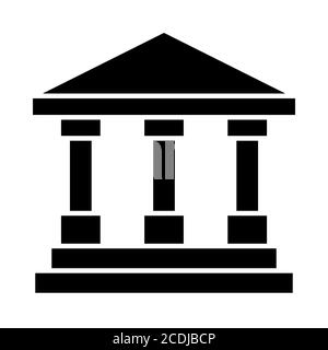 Bankgebäude Bankleitsymbol Stockfoto