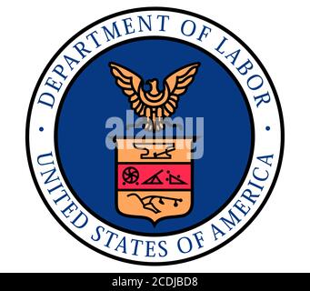 United States Department of Labor DOL Stockfoto