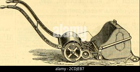 . Die Gärtnerchronik und landwirtschaftliche gazette . UND DIE MEISTEN THEPRINCIPAL ADEL GROSSBRITANNIEN. AUSGEZEICHNET MIT DER ERSTEN PRIZESILVER MEDAILLE. PARIS UNIVERSAL EXHIBITION, 1867. NEUE HANDMASCHINE. ALEXANDER SHANKS und SOHN, bei DER PRÄSENTATION theii- PREISLISTE der RASENMÄHER für 1868, betteln zu intimen, dass sie die EINZIGE FIRMA sind, aus allen anderen AUSSTELLERN der RASENMÄHER auf der UNIVERSELLEN AUSSTELLUNG von 1867, ^yhom die JURY HABEN WÜRDIG erachtet, EINE MEDAILLE zu ERHALTEN. A. S. UND SOHN sind erfreut zu finden, dass die RELATIVEN VERDIENSTE ihrer MASCHINE Hase so PROMINENT und KLAR, die JURY, dass sie havePASSED Stockfoto