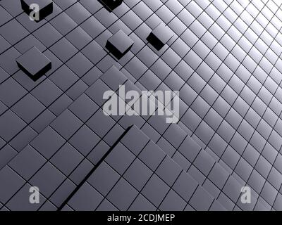 Abstrakter Hintergrund aus einem modernen Material der Dunkelheit Stockfoto