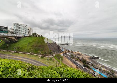 Lima, Peru - 11. oktober 2018: Miraflores Stadtlandschaften in Lima, in Peru Stockfoto