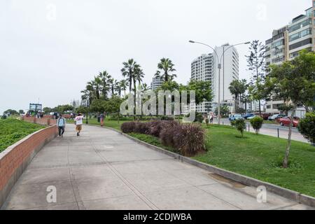 Lima, Peru - 11. oktober 2018: Miraflores Stadtlandschaften in Lima, in Peru Stockfoto