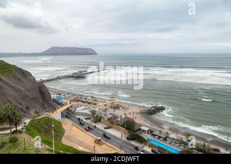 Lima, Peru - 11. oktober 2018: Miraflores Stadtlandschaften in Lima, in Peru Stockfoto