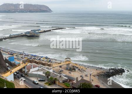 Lima, Peru - 11. oktober 2018: Miraflores Stadtlandschaften in Lima, in Peru Stockfoto