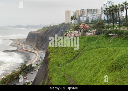 Lima, Peru - 11. oktober 2018: Miraflores Stadtlandschaften in Lima, in Peru Stockfoto