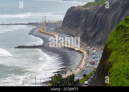 Lima, Peru - 11. oktober 2018: Miraflores Stadtlandschaften in Lima, in Peru Stockfoto