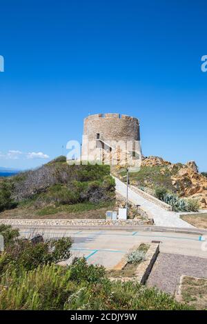 Italien, Sardinien, Santa Teresa Gallura, Turm Von Longosardo Stockfoto