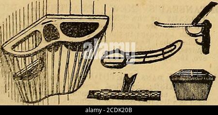 . Die Gärtnerchronik und die Agrarzeitung . DDRESS – DIE MANAGER, RON ARBEITET, ALTE ST. PANCRAS ROAD, LONDON, N.W., GEGENÜBER DER ALTEN ST. PANCRAS KIRCHE. COTTAM und FIRMA, Winsley Street, W., sind die ursprünglichen Erfinder der PATENT EMAILLIERTEN KRIPPE, WaterTrough, und Schmiedeeisen Rack, vereint zu einer Eisen-Top-Platte, * nd bilden eine komplette und nützliche Befestigung, mit Cottamspatent geräuschlosen Halterführung und Kragen Zügelung angebracht, die ist * ken auf der Rückseite der Krippe, Und arbeitet mit Leichtigkeit undFreiheit auf oder ab der Führungsschiene. COTTTAMS NEUE PATENT-SAATGUTBOX, eine wichtige Zusatzausstattung zu den oben genannten fittin Stockfoto