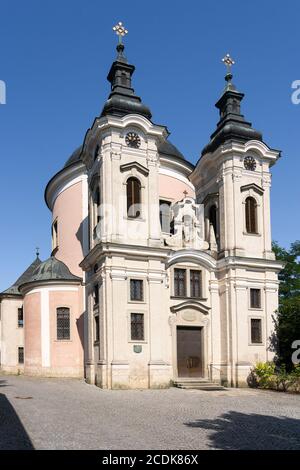 Die barocke Pfarre und Wallfahrtskirche Christkindl ist ein touristisches und pilgerisches Reiseziel in Steyr, Oberösterreich, Österreich Stockfoto