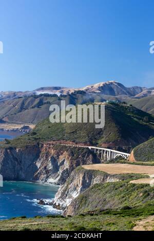 Die Bixby-Brücke in Vertikal Stockfoto