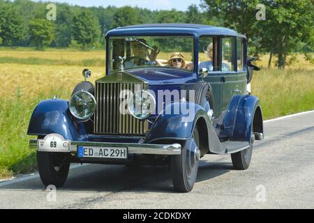 Oldtimer Auto Rolls Royce Landaulet Stockfoto