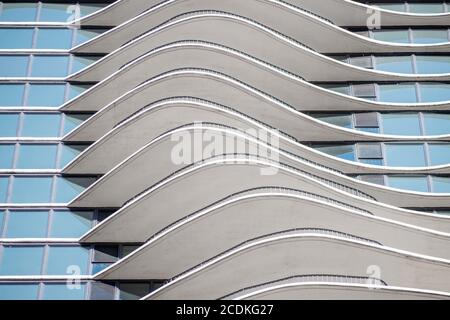 Detail des Aqua Tower Stockfoto