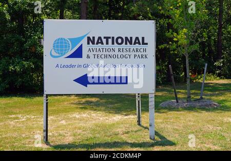 ATLANTIC CITY, NJ-21 JUL 2020- Blick auf den National Aviation Research and Technology Park in der Nähe des Atlantic City International Airport (ACY) in New J Stockfoto