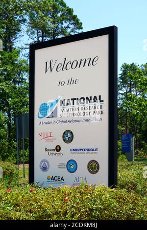 ATLANTIC CITY, NJ-21 JUL 2020- Blick auf den National Aviation Research and Technology Park in der Nähe des Atlantic City International Airport (ACY) in New J Stockfoto