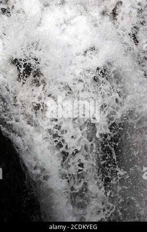 Severn-Break-its-Hals Wasserfall, in der Nähe von Llanidloes. Stockfoto