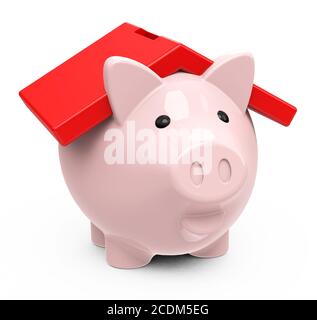 Das Sparschwein Haus Stockfoto