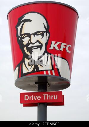 KFC Restaurant Schaufelschild, Queensland Australien Stockfoto