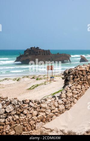 Costa de Boa Esperança mit Schiffswrack Cabo Santa M Stockfoto