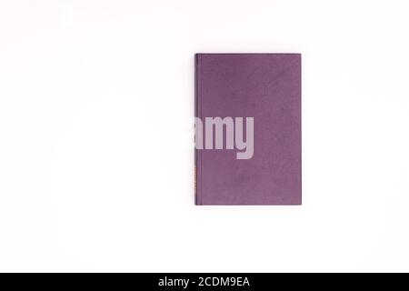 Hardcover-Buch über weißes Thema Stockfoto