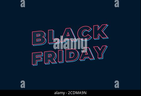 Black Friday Inschrift zum Verkauf und Rabatt, Vorlage für Ihr Banner oder Poster Stock Vektor
