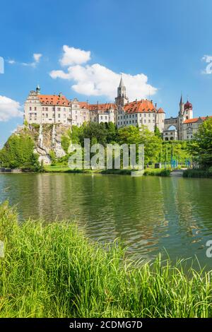 Schloss Sigmaringen, Naturpark Obere Donau, Schwäbische Alb, Baden-Württemberg, Deutschland Stockfoto