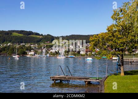 Altmünster, Traunsee, Salzkammergut, Oberösterreich, Österreich Stockfoto