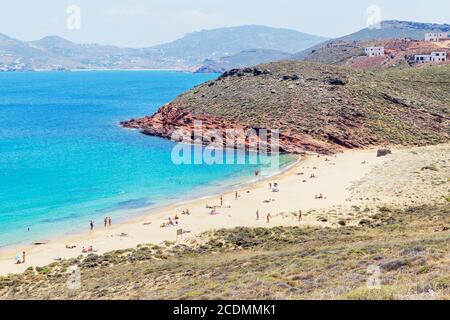 Kalafati Beach, Mykonos, Kykladen Inseln, Griechenland Stockfoto