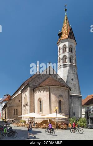 Johanniskirche am Marktplatz, Schwäbisch Gmünd, Baden-Württemberg, Deutschland Stockfoto