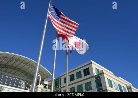 Der Campus und Hauptsitz von Apple Inc. In One Infinite Loop, Cupertino CA Stockfoto