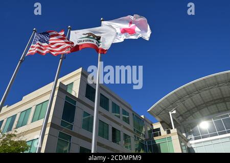 Der Campus und Hauptsitz von Apple Inc. In One Infinite Loop, Cupertino CA Stockfoto