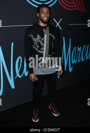 Los Angeles, Usa. August 2020. (DATEI) Chadwick Boseman tot bei 43 nach der Schlacht mit Kolon Krebs. LOS ANGELES, KALIFORNIEN, USA - 17. FEBRUAR: Schauspieler Chadwick Boseman kommt zur GQ All Star Party 2018, die am 17. Februar 2018 im Nomad Hotel Los Angeles in Los Angeles, Kalifornien, USA, stattfand. (Foto von Xavier Collin/Image Press Agency) Quelle: Image Press Agency/Alamy Live News Stockfoto
