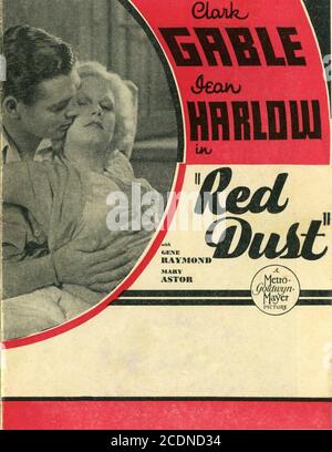 CLARK GABLE und JEAN HARLOW in RED DUST 1932 Regisseur VICTOR FLEMING Drehbuch John Lee Mahin Metro Goldwyn Mayer Stockfoto