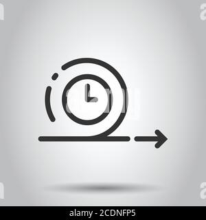 Agiles Symbol in flacher Form. Flexible Vektorgrafiken auf weißem isoliertem Hintergrund. Pfeil Zyklus Geschäftskonzept. Stock Vektor