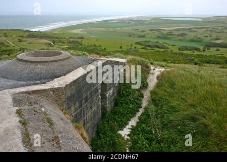 Bunker bei Cap Blanc Nez Stockfoto