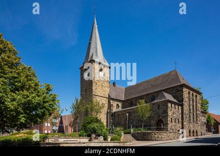 D-Dorsten, D-Dorsten-Lembeck, Lippe, Ruhrgebiet, Naturpark hohe Mark Westmünsterland, Münsterland, Westfalen, Nordrhein-Westfalen, NRW, Laurentiuskirche, katholische Pfarrkirche Stockfoto