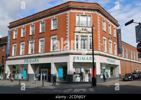 Primark Store in High Wycombe, Großbritannien Stockfoto
