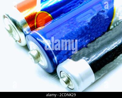 Ein Bild der elektrischen Batterie Stockfoto