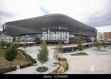 Blick auf das Westquay Shopping Centre in Hampshire in Großbritannien, aufgenommen am 10. Juli 2020 Stockfoto