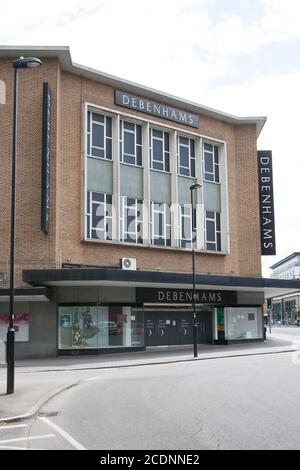 Das Kaufhaus Debenhams in Southampton, Hampshire in Großbritannien, wurde am 10. Juli 2020 aufgenommen Stockfoto