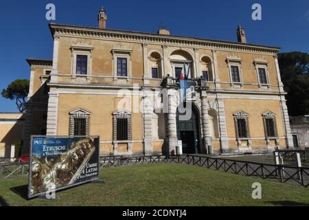 NATIONAL ETRUSKISCHEN MUSEUM DER VILLA GIULIA EINGANG Stockfoto