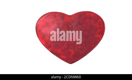rotes Herz für Valentinstag Stockfoto